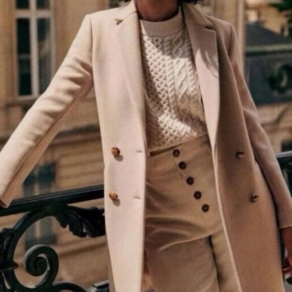 Sezane Johnson Coat Sable (Sand) 38 - Picture 3 of 8